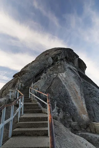 美国，摩洛岩石，天空，云，岩石形成，楼梯，天堂，路径