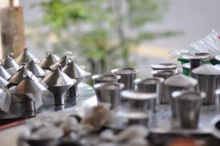 食品，马来西亚，传统，选择性聚焦，大型物品，金属，家用设备，无人