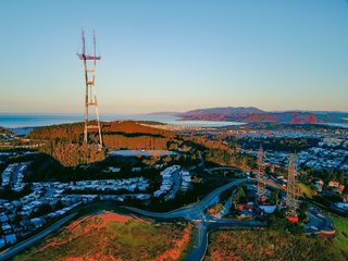 旧金山, 美国, 无人驾驶飞机, dji mavic, 海洋, 空中, 城市, sutro 塔