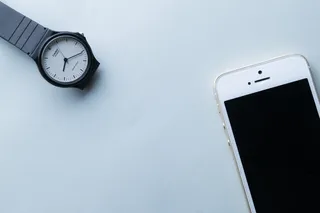 金色iphone 5、5s、模拟、手表、生活方式、智能手机、手机、手机