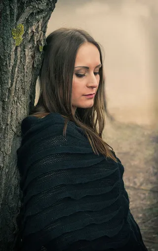 肖像、女人、户外、自然、女孩、隐私、沉默、可爱