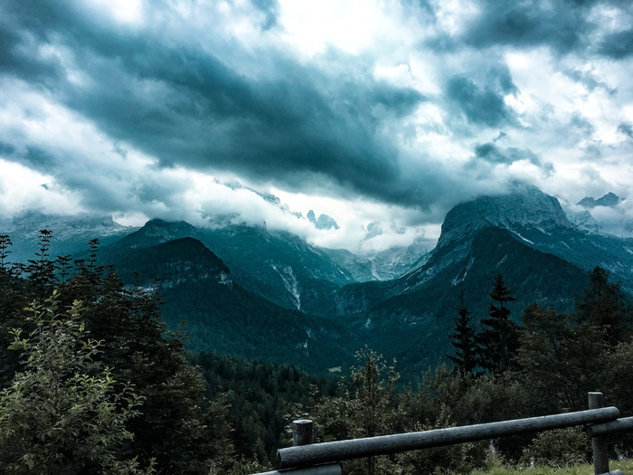 意大利，麦当娜·迪坎皮格里奥，森林，意大利，麦当娜·迪坎皮利奥，云，图片，iphone