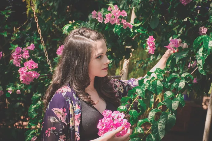 巴西，西诺特，花卉，绿色，女孩，天使，自然，花卉图案