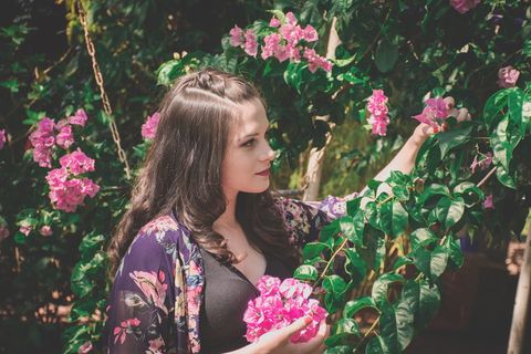 巴西，西诺特，花卉，绿色，女孩，天使，自然，花卉图案