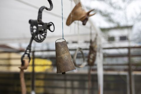 悬挂，金属，聚焦前景，无人，白天，特写，链式，户外
