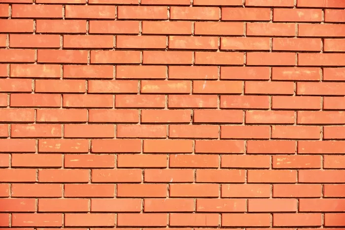 砖、墙、红色、背景、内部、无缝、表面、特写