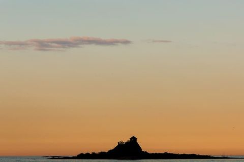 剪影，房子，山顶，山，风景，摄影，近景，身体