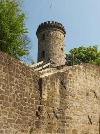 tecklenburg，steinmauer，石墙，门，城堡，塔，旧，建筑