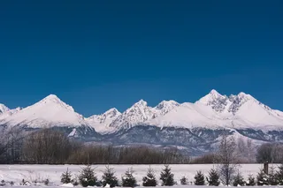 斯洛伐克，veľkálomnica，风景，天空，晴朗，蓝色，美丽，冬天
