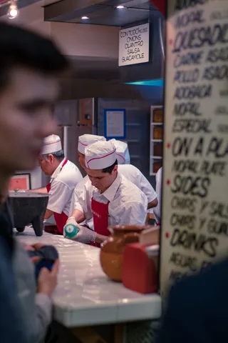 人，人，厨师，纽约市，los tacos no.1，美国，帽子，服装