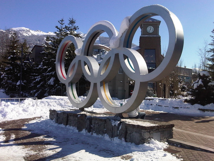 奥运五环、惠斯勒、奥运会、2010年奥运会、冬季奥运会、不列颠、哥伦比亚、加拿大