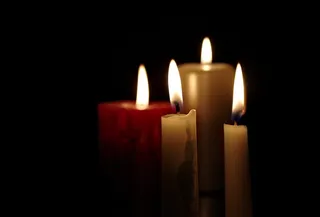 四，白色，锥形，蜡烛，降临节，火，晚上，枝形吊灯