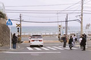 日本，镰仓市，镰仓子美车站，镰仓，聚光灯，交通，道路，电缆