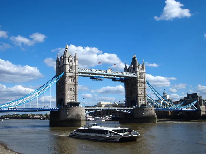 英国，伦敦，泰晤士河，塔桥，泰晤士河，大桥，时代，游船