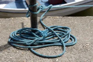 水上，船，编织，电缆，编织，绳索，系紧，结