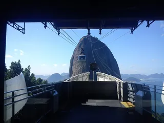 里约热内卢，糖块车，缆车，复合车，山地，旅游，海洋，天空