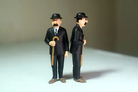 成人、男性、男性、侦探、警察、警力、动漫、卡通