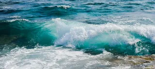 蓝色海浪、波浪、粉碎、泡沫、浪花、大海、自然、风