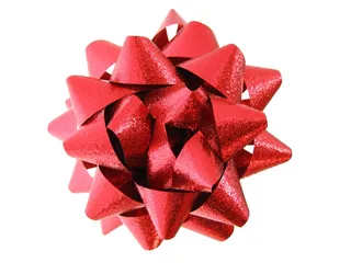 蝴蝶结，红色，礼物，包装，礼物，缎带，新，隔离