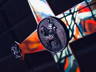 徽标、徽章、徽章、商标、艺术、现代艺术、奥古斯塔、我们的救赎路德教会