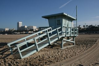 洛杉矶，值班救生员，加利福尼亚州，城市，美国，美国，假日，威尼斯海滩