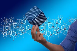 网络、地球、区块链、立方体、地球仪、数字化、通信、全球