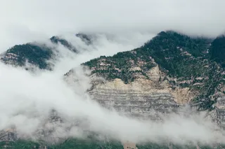 风景摄影，山脉，环绕，雾，自然，风景，山脉，顶峰