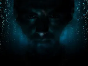 脸，黑色，神秘，肖像，年轻，人，男性，模特