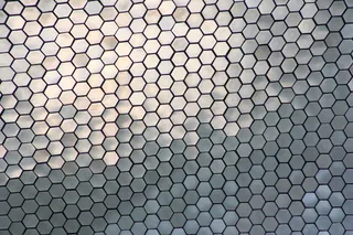 灰色蜂窝，六角形，纹理，金属，墨西哥，格栅，金属板，单板