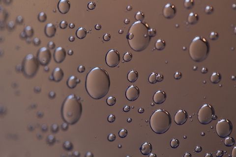 气泡、空气、吹、水、氧气、脂肪、反射、宏观