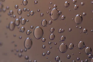 气泡、空气、吹、水、氧气、脂肪、反射、宏观