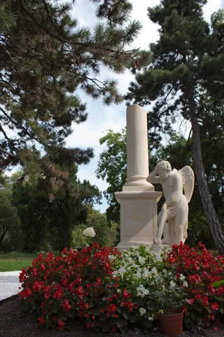 莫扎特, 公墓, 维也纳, 花, 树, 没有人, 户外, 一天