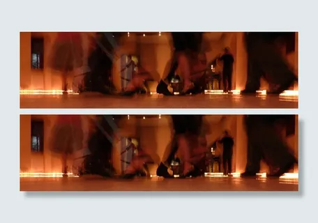 剪影，人物，室内，房间，舞蹈，探戈阿根廷，探戈，音乐