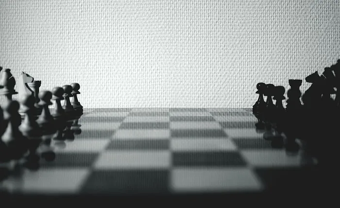 黑白，模糊，白色，黑色，棋盘游戏，象棋，棋盘，棋子