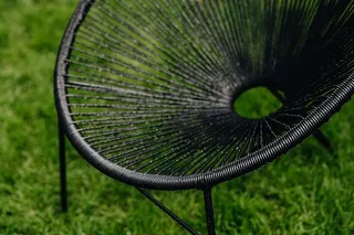 经典黑色阿卡普尔科椅子，50年代墨西哥设计