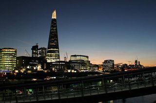 伦敦，商业中心，针，针，建筑，塔，照明，建筑结构