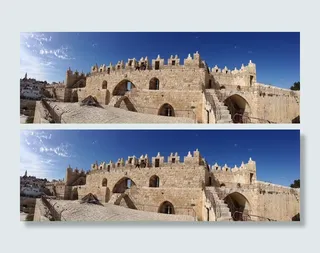 棕色混凝土建筑，耶路撒冷，以色列，墙，古城，犹太教，大卫塔，哭墙