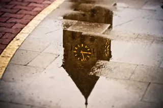 水，镜像，水位，倒影，情绪，镜像，尖塔，时钟