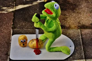 土豆, 刀, 番茄酱, 血, 谋杀, 搞笑, 柯, 青蛙