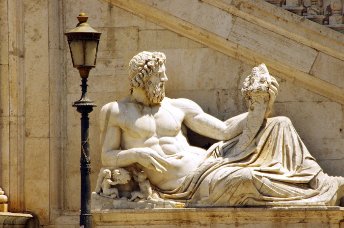 罗马，雕像，号角，丰饶，大理石，灯光，罗穆卢斯，雷姆斯