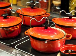 莫，红，食物，放食物，容器，自助餐，吃，餐厅