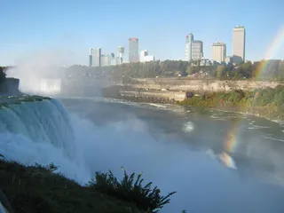 美国，尼亚加拉大瀑布，山羊岛，彩虹，尼亚加拉大瀑布，建筑，建筑外观，建筑结构