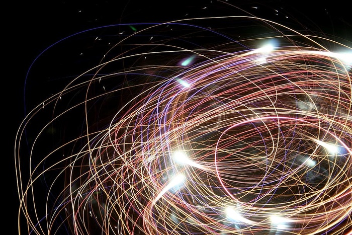 圆形光影壁纸，烟花背景，烟花2018，烟花，用光绘画，光，空间，抽象