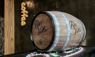 木桶，橡木，咖啡店，葡萄酒，木桶，木桶橡木，酒桶，酒窖