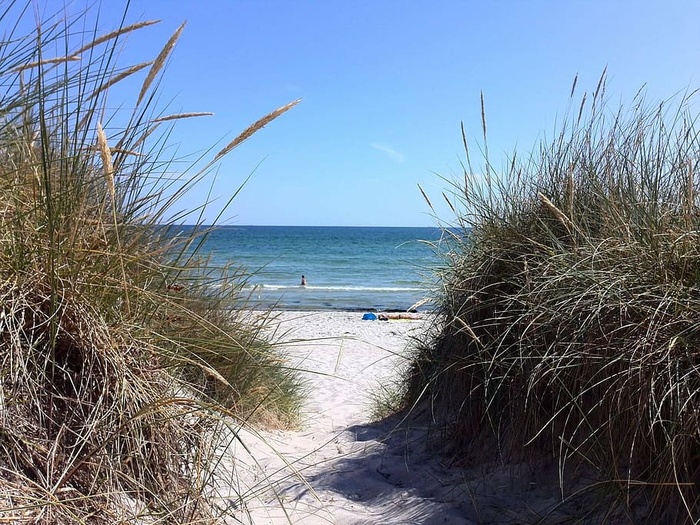海滩，水，天空，丹麦海滩，大海，沙滩，海边，假日