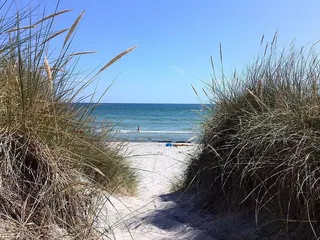 海滩，水，天空，丹麦海滩，大海，沙滩，海边，假日