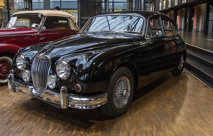 汽车、捷豹、oldtimer、车辆、运输系统、展会、聚光灯、镀铬