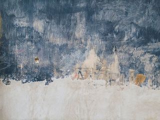 选择性、照片、雪、山、墙、表面、抽象、背景