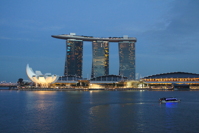 新加坡，建筑，新加坡，建筑，滨海湾金沙，亚洲，夜晚，现代，建筑