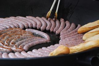 香肠、电力、烧烤、烧烤、猪肉、熟食店、美食、快餐